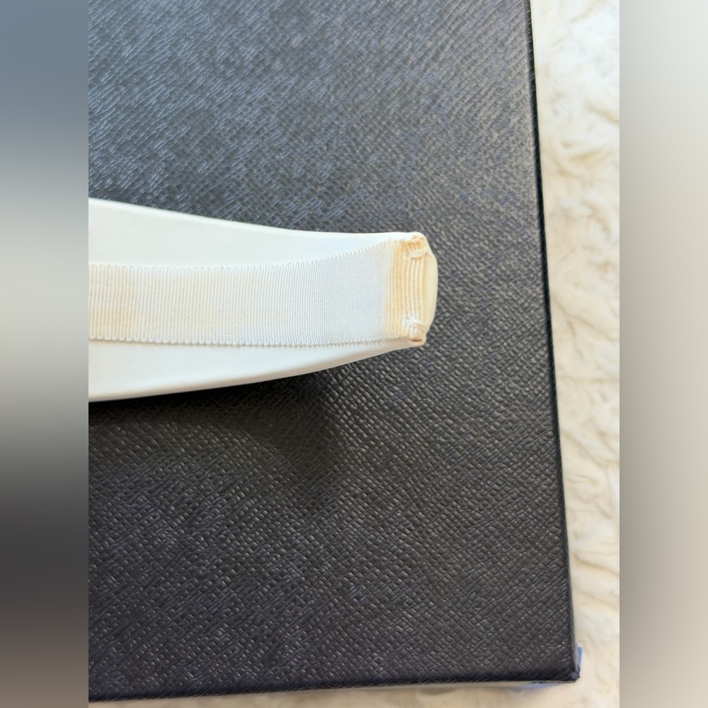 Authentic Prada White Re-Nylon Headband with full set - Picture 11 of 16